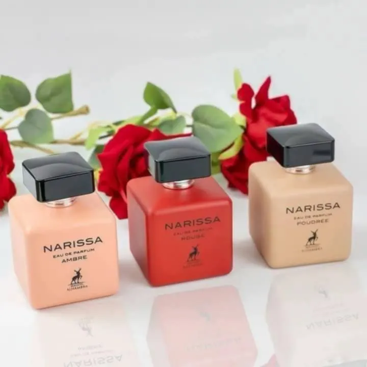 عطور نسائية العدد بالطلب  عطر ناريسا عطور الحرمين متوفر 3 روائح